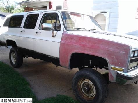 Armslist For Saletrade Lifted 89 4x4 Square Body Suburban