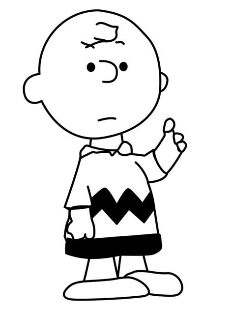 Happy Snoopy And Charlie Brown Coloring Page Free Printable Coloring