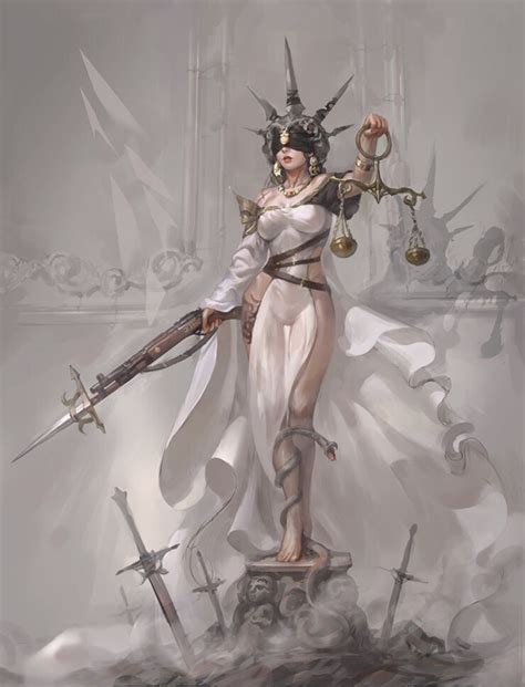 Lady Of Justice In Shoo On Artstation At