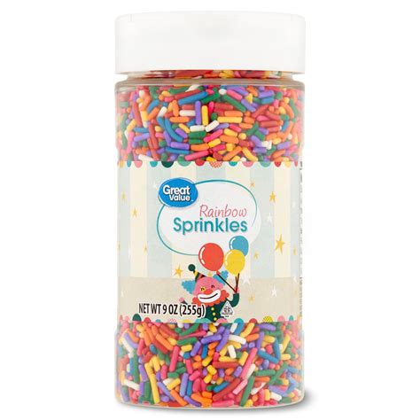 Great Value Rainbow Sprinkles 9 Oz