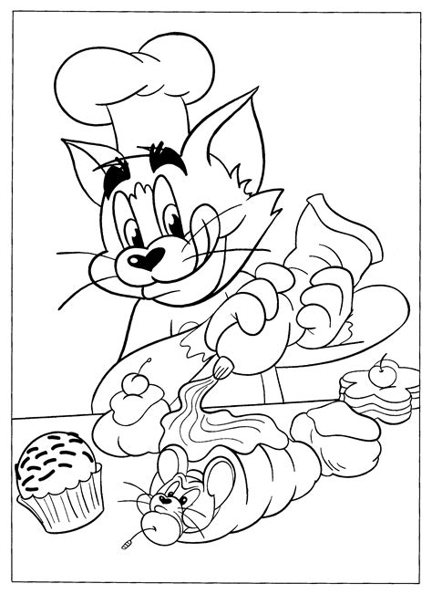 Imagenes De Tom Y Jerry Para Colorear Faciles P Ginas Imprimibles