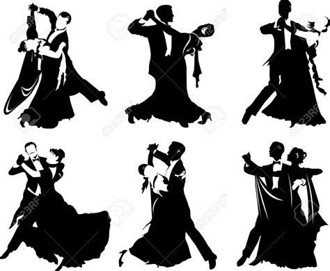 Silhouettes Of People Dancing The Waltz Silhouette People Dance