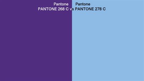 Pantone 268 C Vs Pantone 278 C Side By Side Comparison