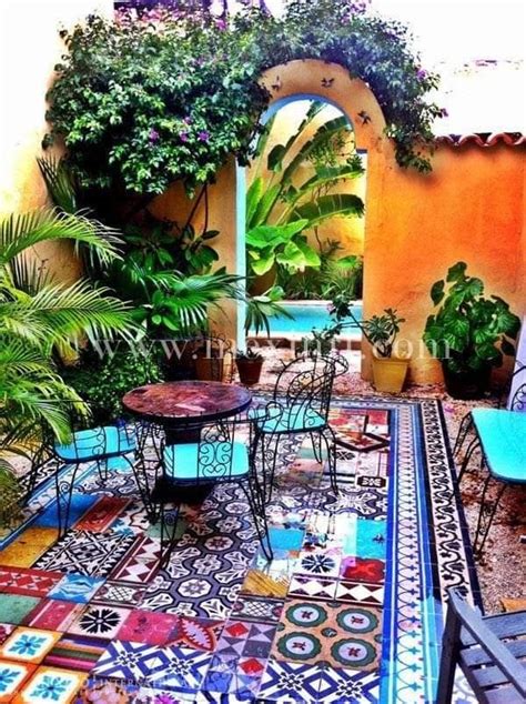 Court Yard By The Pool 🤽‍♀️ Outdoor Decor Backyard Mexican Garden