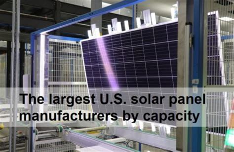 The Largest Solar Panel Manufacturers In The United States