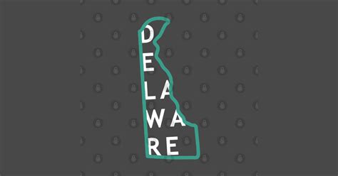 Delaware State Outline Delaware T Shirt Teepublic