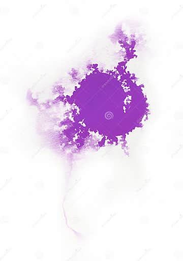 Watercolor Violet Color Splash Stock Illustration Illustration Of