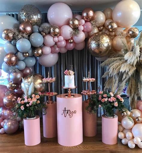 Pink And Gold Party Decor Great For A Birthday Bachelorette Bridal