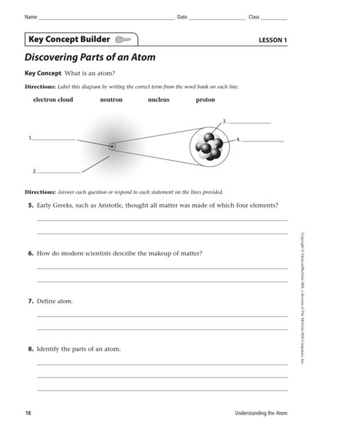 Label the parts of an atom on the diagram below. Discovering Parts of an Atom