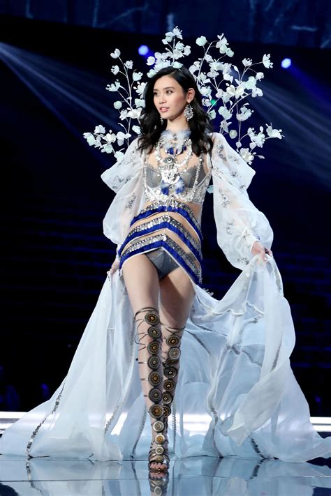 celebsofcolor ming xi walks the runway at the 2017 victoria s secret fashion show on november