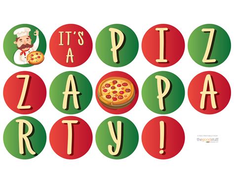 Hostess Helpers Free Pizza Party Printables Pizza