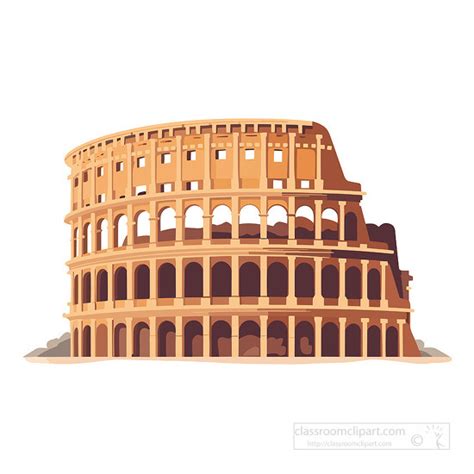 Ancient Rome Clipart Roman Colosseum Massive Ancient Structure In Rome