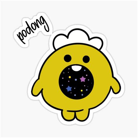 Treasure Kpop Doodles Podong Sticker By Blackbirdcc Redbubble