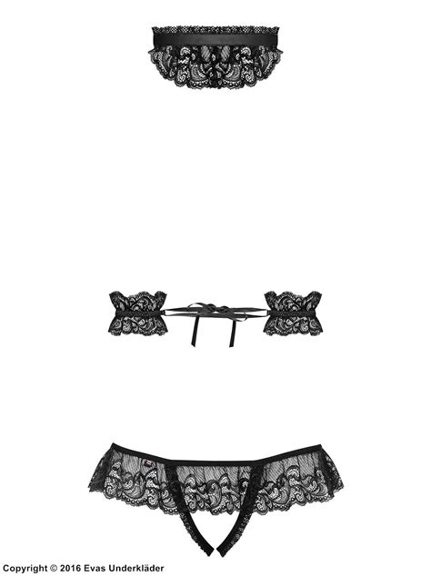 sexy lingerie set lace ruffles