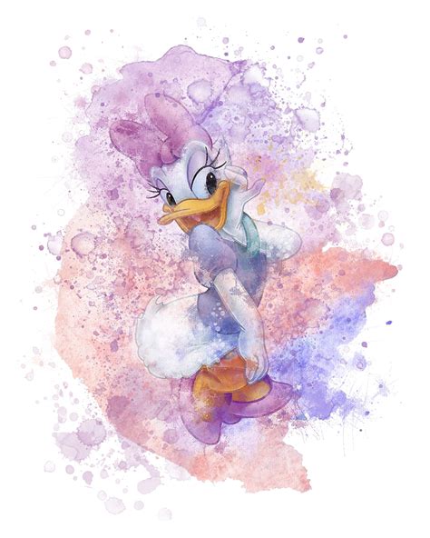 Mickey Mouse Watercolor Prints Unframed Set Of 8 8 Inches X 10