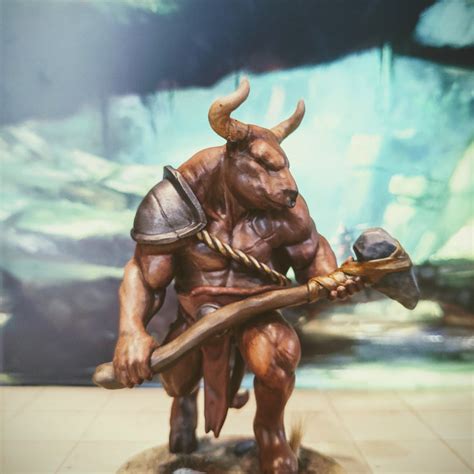 3d Print Of Minotaur Tabletop Miniature By Hibiki9527