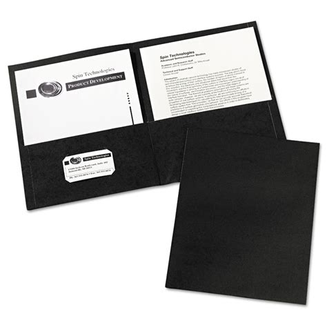 Avery Two Pocket Folder 40 Sheet Capacity Black 25box Buydirect