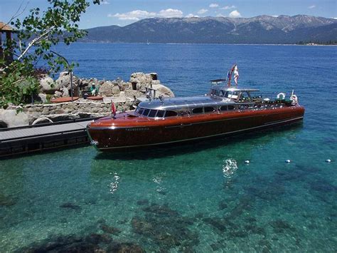 The Thunderbird At Lake Tahoe Boat Design Boat Building Cool Boats
