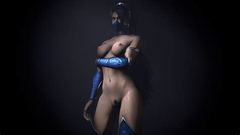 Rule D Black Hair Breasts Brown Eyes Kitana Mask Mortal Kombat Netherrealm Studios Nude