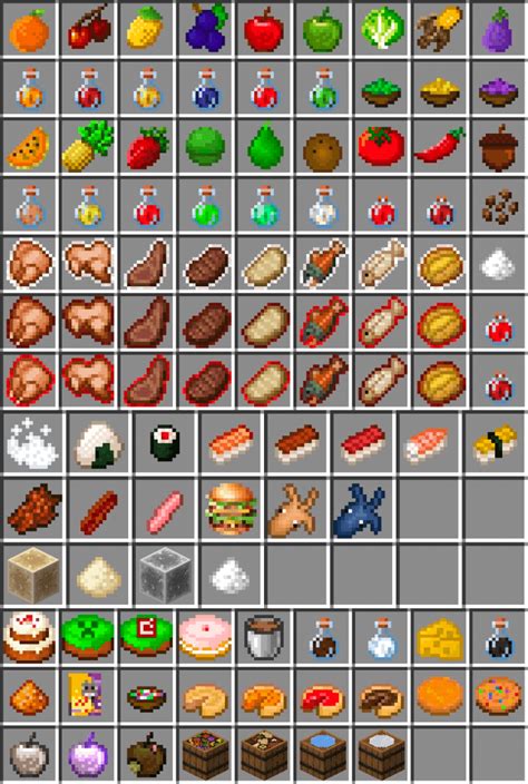All Foods In Minecraft