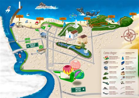 Mapa Turístico Prefeitura De Torresrs Site Oficial