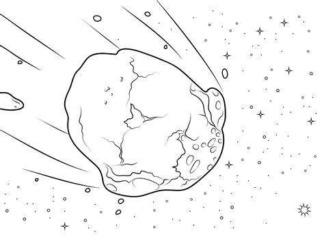 Meteor Coloring Pages