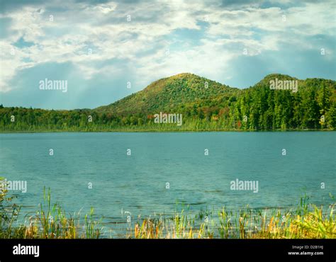 Fulton Chain Lakes In Old Forge New York In Autumn Stock Photo Alamy
