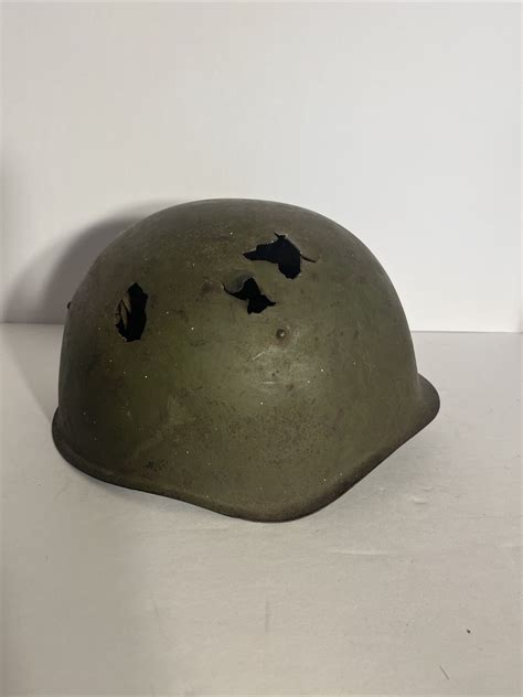 Original Military Helmet Ssh 40 Steel Ww2 Soviet Army Rkka Wwii Russian