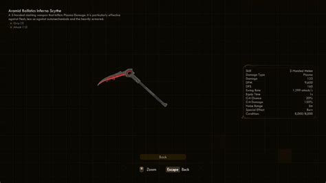 Inferno Scythe The Outer Worlds Weapons
