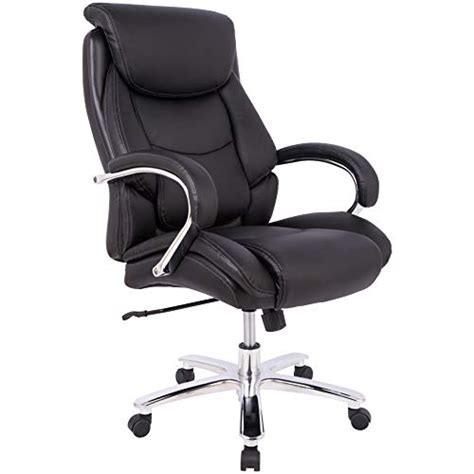 Unusual for a cheap chair, there is also lumbar support in the form of a crossbar and a pad that supports the. Amazon.com: AmazonBasics Big & Tall Executive, Adjustable ...