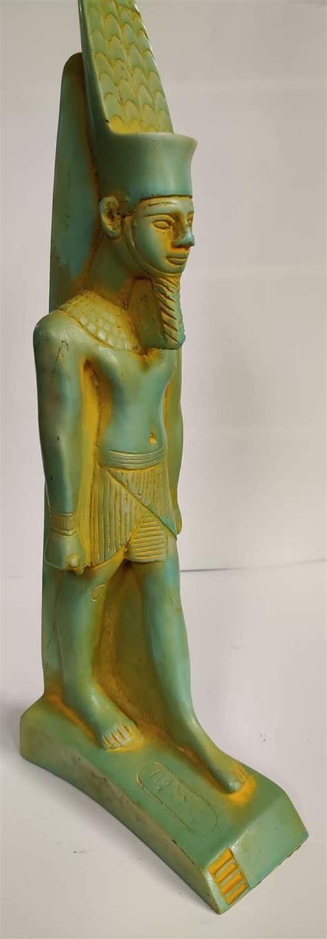 Unique Large Egyptian God Amun Ra Statue Made In Egypt Etsy