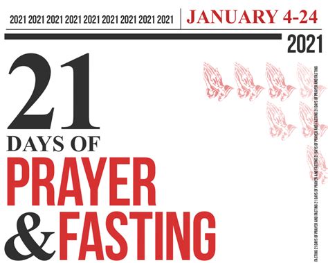 21 Days Of Prayer And Fasting