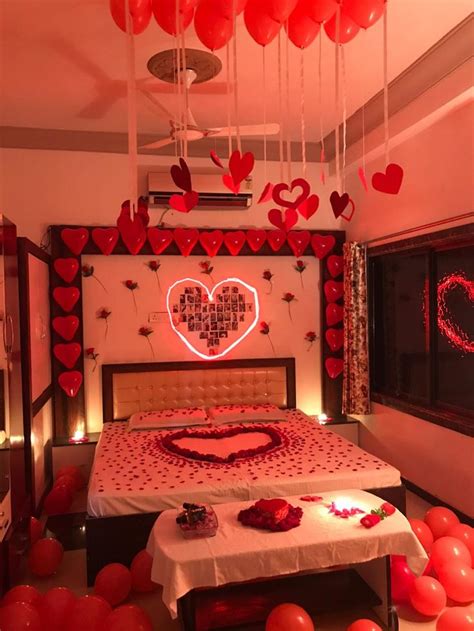 Valentines Day Romantic Room Decoration Romantic Room Romantic Room Surprise