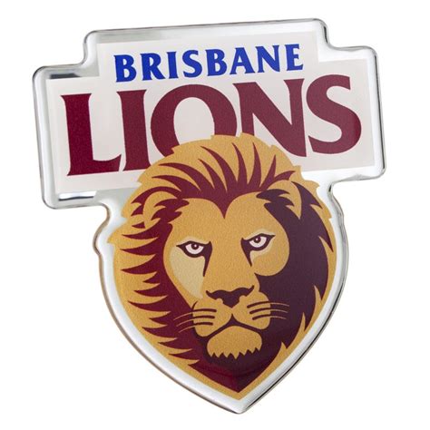 Buy Brisbane Lions Lensed Chrome Supporter Logo Mydeal