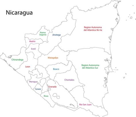 Mapas De Nicaragua Para Colorear Colorear Im Genes