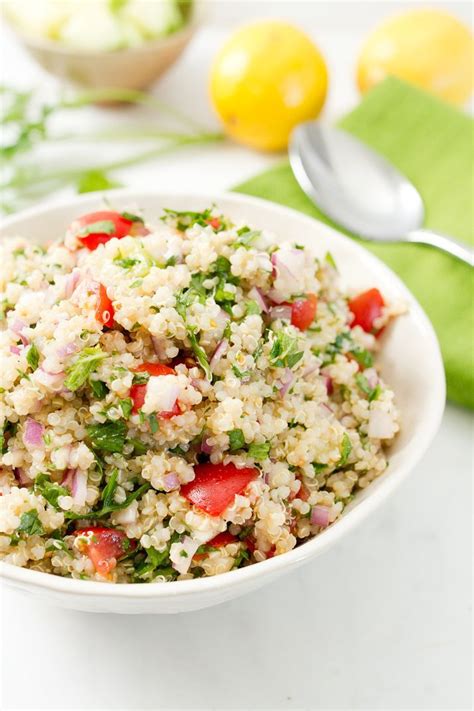 A Fresh Healthy And Incredibly Easy Quinoa Tabbouleh Recipe Bulgur