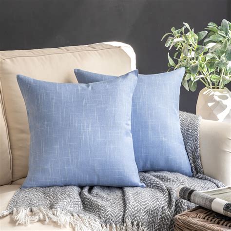Phantoscope Soft Textured Linen Burlap Series Decorative Throw Pillow