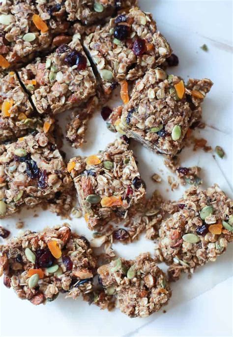 You can also add 1/4 cup wheat germ without changing the consistency. No Bake Pumpkin Spice Granola Bar Recipe | Breakfast
