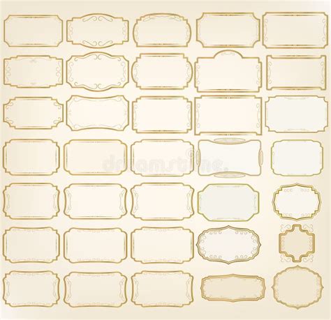 Set Of Decorative Vintage Frames And Borders Stock Vector