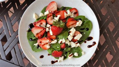 Strawberry Spinach Salad Simply Sundays