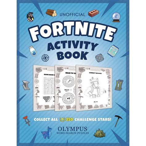 Unofficial Fortnite Activity Book Collect All 250 Challenge Stars