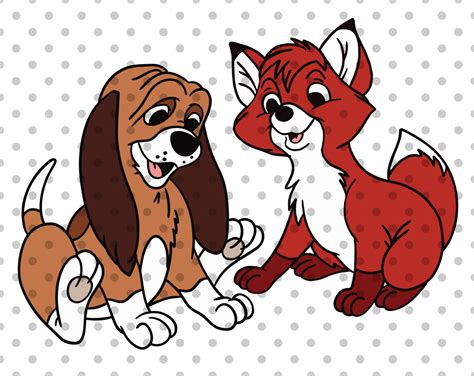 Fox And The Hound Svg Fox Svg Hound Svg Cricut Svg Disney Etsy