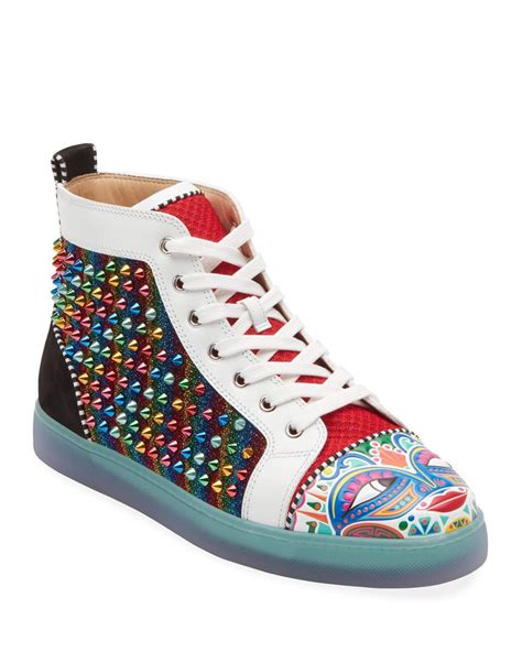 CHRISTIAN LOUBOUTIN Sneakers Men S Tribalouis Multicolor Spiked