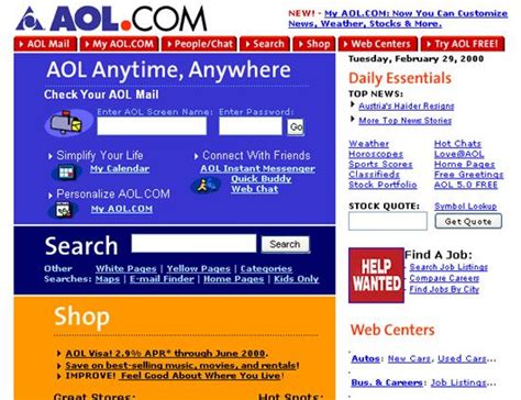 Aol Website Template Design Throwback Thursday Website Template