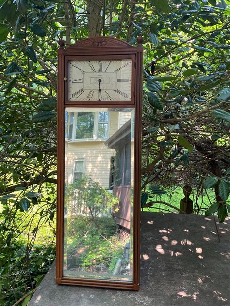 Lot 55 Mirrored Antique Ansonia Wall Clock
