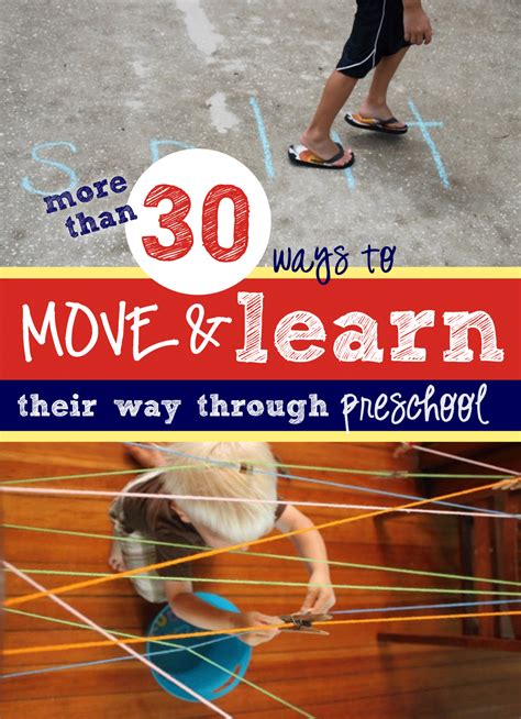 More Than 30 Move And Learn Activities For Preschoolers Learning