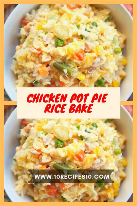 Marie callender's is a popular frozen food brand that has all sorts of quick meals you can buy in the freezer section. Chicken Pot Pie Rice Bake | Frozen vegetable recipes ...