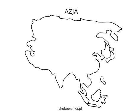 Libro Para Colorear Mapa De Asia Para Imprimir Y En Línea