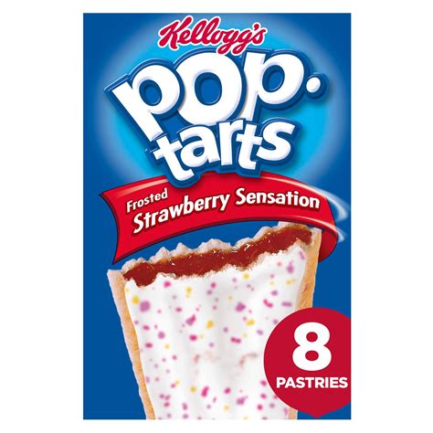kellogg s pop tarts frosted strawberry sensation 8 × 48g 384g kellogg s iceland foods