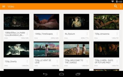 Vlc for android is a full audio player, with a complete database, an equalizer and filters, playing all weird audio formats. VLC for Android - Android Apps on Google Play